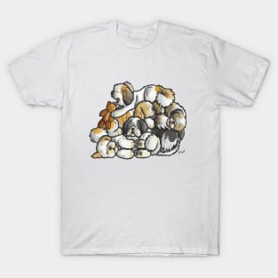 Shih Tzu sleeping pile T-Shirt